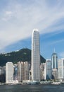 View of Victoria Harbour in Hong Kong. Royalty Free Stock Photo