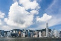 View of Victoria Harbour in Hong Kong. Royalty Free Stock Photo