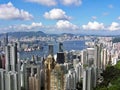 View from Victoria Peak over the city of Hong Kong