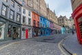 Victoria Street in Grassmarket, J.K. Rowling hade the Inspiration for the Diagon alley for Harry Potter in Edinburgh