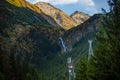 View with Vidraru lake, Transfagarasan road Royalty Free Stock Photo