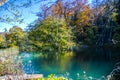 View with Vidraru lake, Transfagarasan road Royalty Free Stock Photo