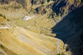 View with Vidraru lake, Transfagarasan road Royalty Free Stock Photo