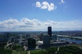 A view of the Vienna International Center from the Donauturm