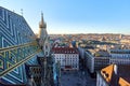View of Vienna from Saint Stephane\'s cathedral, Austria Royalty Free Stock Photo
