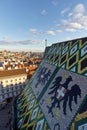 View of Vienna from Saint Stephane\'s cathedral, Austria Royalty Free Stock Photo