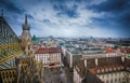 View of Vienna from Saint Stephane`s cathedral, Austria