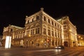 View of Vienna State Opera House (Staatsoper) at night Royalty Free Stock Photo