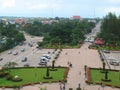 The view of Vientiane from the Patuxai Victory Monument