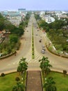 View of Vientiane from Victory Gate Patuxai