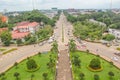 View of Vientiane from Victory Gate Patuxai Monument