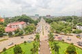 View of Vientiane from Victory Gate Patuxai Monument