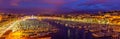 View of the Vieux port (Old Port) in Marseille Royalty Free Stock Photo