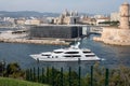 Marseille vieux port in summer season Royalty Free Stock Photo