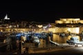 Marseille vieux port by night Royalty Free Stock Photo