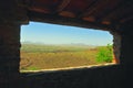 View within a view of mountain landscape Royalty Free Stock Photo