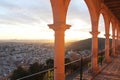 View from the viewpoint of cerro de la bufa in Zacatecas Mexico