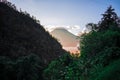 View from viewpoint to the volcano Santa Maria Zunil Quetzaltenango,