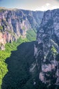 View of Vikos Gorge, a gorge in the Pindus Mountains of northern Greece Royalty Free Stock Photo