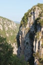 View of Vikos Gorge from Monastery of Agia Paraskevi Monodendri Royalty Free Stock Photo
