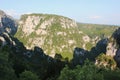 View of Vikos Gorge from Monastery of Agia Paraskevi Monodendri Royalty Free Stock Photo