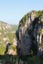 View of Vikos Gorge from Monastery of Agia Paraskevi Monodendri Royalty Free Stock Photo