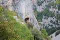 View of Vikos Gorge from Monastery of Agia Paraskevi Monodendri Royalty Free Stock Photo