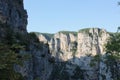 View of Vikos Gorge from Monastery of Agia Paraskevi Monodendri Royalty Free Stock Photo