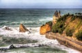 View on Villa Belza in Biarritz - France Royalty Free Stock Photo