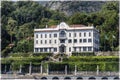 View on the villa Carlotta, Tremezzo, lake Como, Italy Royalty Free Stock Photo