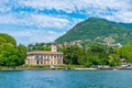 View of Villa Erba at lake Como in Italy Royalty Free Stock Photo