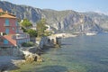 View from the Villa Kerylos, located on Pointe des Fourmis, in Beaulieu-Sur-Mer, France Royalty Free Stock Photo