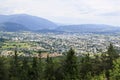 A view of Villach from the Dobrac mountain, Austria Royalty Free Stock Photo