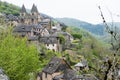 View of the village of Conques IN FRANCE