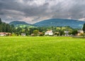 View at the village of Dellach im Drautal Royalty Free Stock Photo