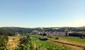 View on village Erpeldange in the green nature of the Ardennes of Luxembourg Royalty Free Stock Photo