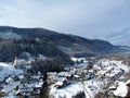 View of village of Kamna Gorica in Gorenjska, Slovenia Royalty Free Stock Photo