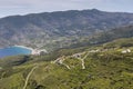 View of the village of Kochylos from the Castle of Faneromeni on Andros Greece, Cyclades