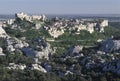 View of the village of Les Baux, Provence, southern France. Royalty Free Stock Photo