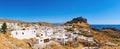 View of the village of Lindos