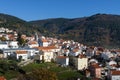View of the village of Manteigas, at the Serra da Estrela Natural Park,