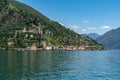 View of the village of Morcote on the Lugano Lake, Switzerland