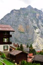 View from the village of MÃÂ¼rren, Switzerland.
