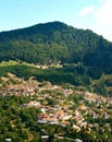 View of village named Metsovo. located in Epirus. Greece Royalty Free Stock Photo