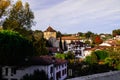 View of a village neighborhood Royalty Free Stock Photo