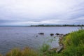 A view of the village Rabocheostrovsk on a summer day.