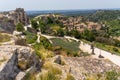 View on village roofs at Baux-de-Provence in France Royalty Free Stock Photo