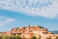 View of the village of Roussillon Royalty Free Stock Photo