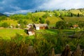 View of village Sadova, Romania Royalty Free Stock Photo