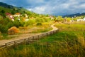 View of village Sadova, Romania Royalty Free Stock Photo